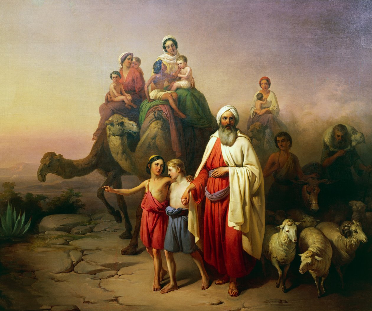 El viaje de Abraham de Ur a Canaán de Jozsef Molnar