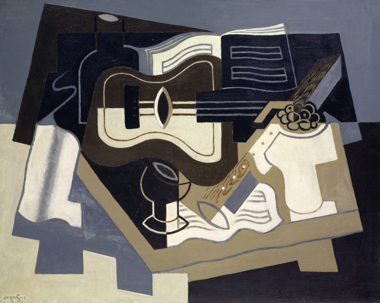 Guitarra y clarinete, 1920 de Juan Gris