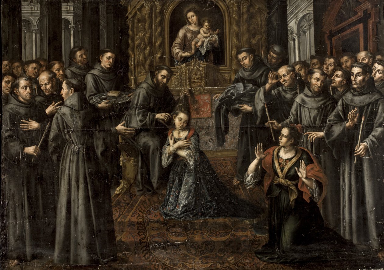 La profesión de Santa Clara de Asís de Juan Ruiz Soriano