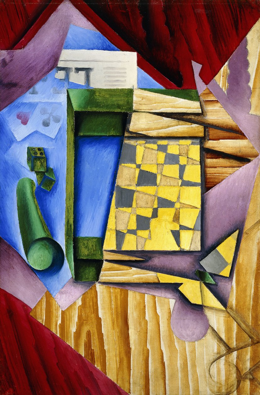 Backgammon, 1913-14 de Juan Gris