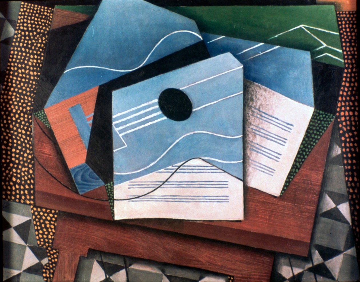 Guitarra en una mesa, 1915 de Juan Gris