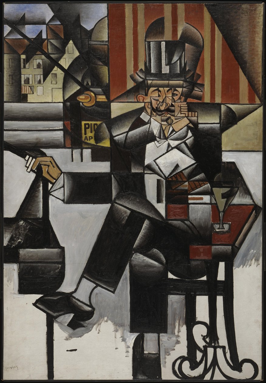 Hombre en un café, 1912 de Juan Gris