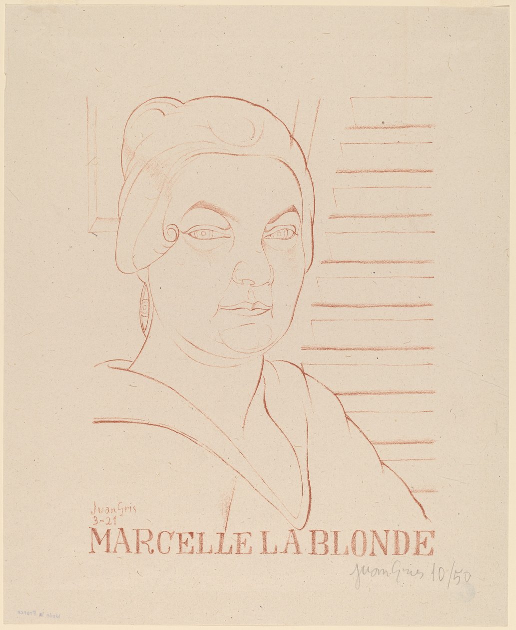 Marcelle la rubia de Juan Gris
