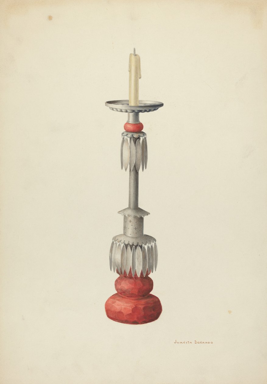 Candelabro (uno de un par), c. 1941 de Juanita Donahoo