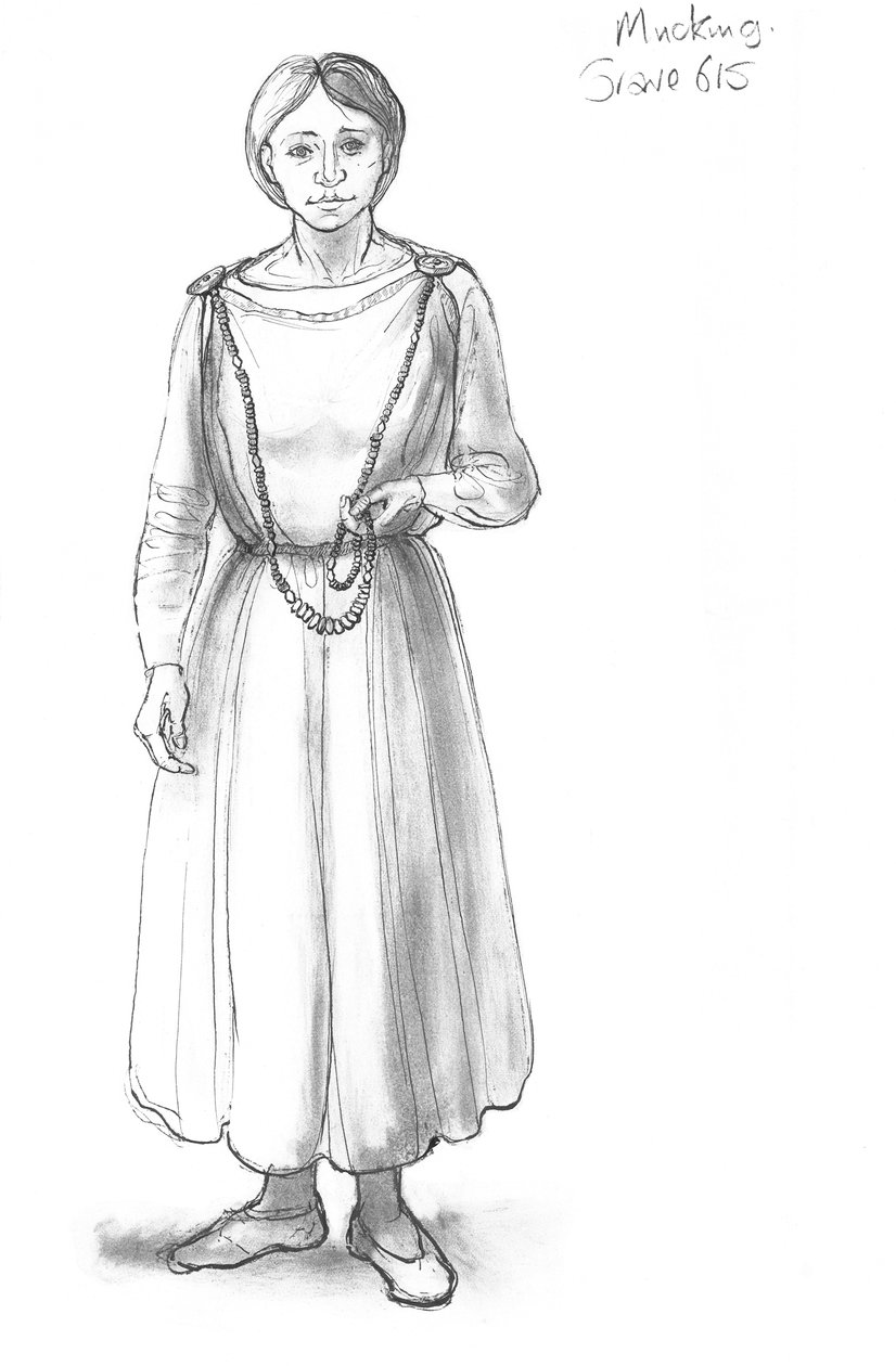 Mujer anglosajona, siglo V-X, c. 1990-2010 de Judith Dobie