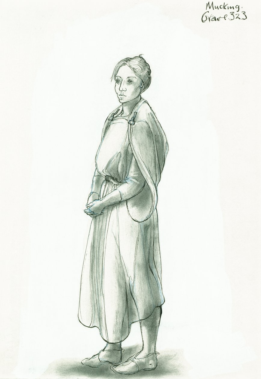 Mujer Anglo-Sajona, siglo V-X, c. 1990-2010 de Judith Dobie