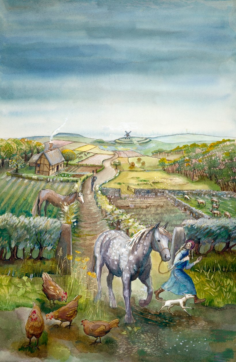 Paisaje rural, siglo XVII, c. 1990-2010 de Judith Dobie