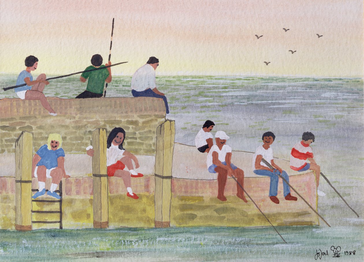 Pesca al atardecer, 1988 de Judy Joel