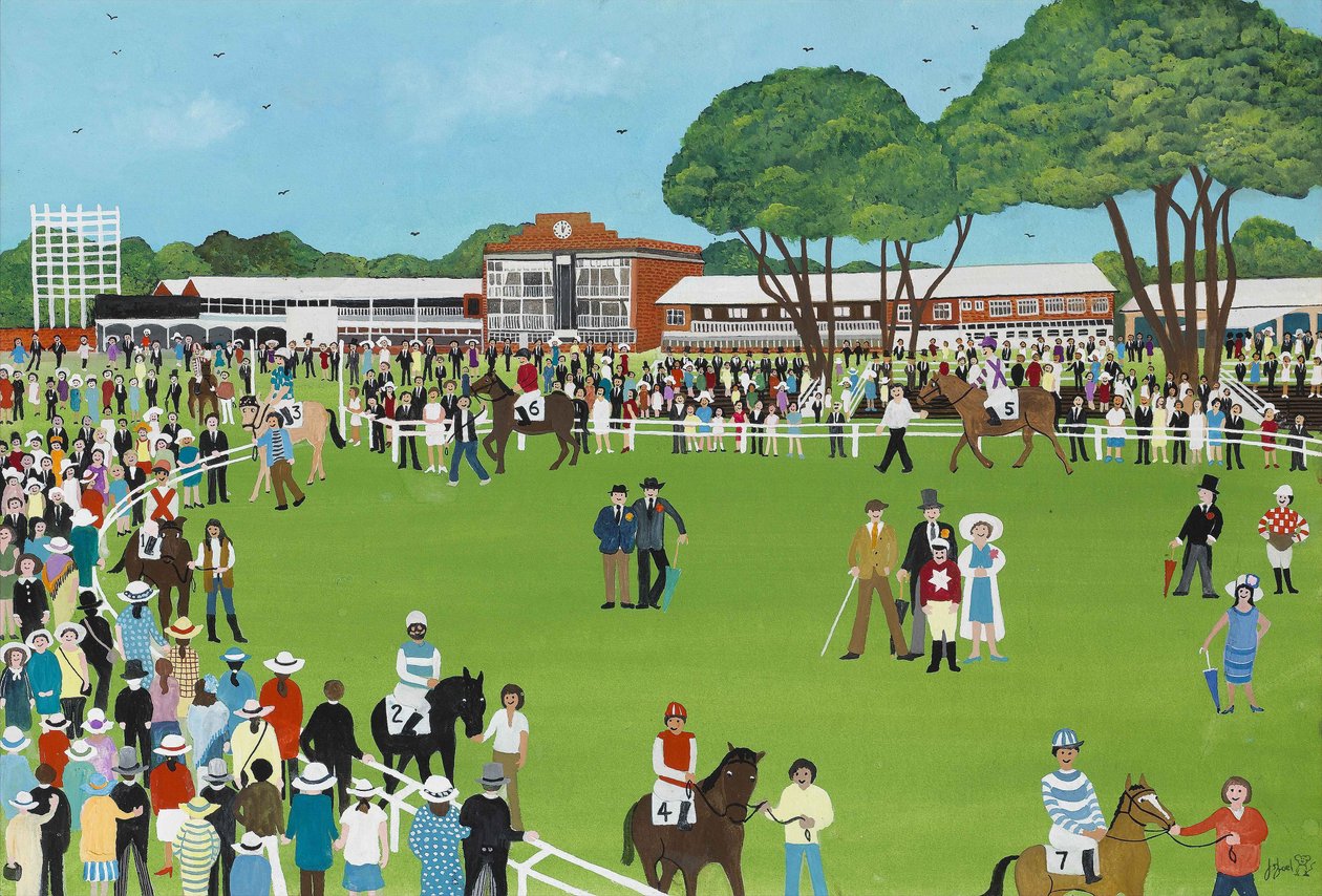 Ascot, 2009 (Gouache sobre papel) de Judy Joel