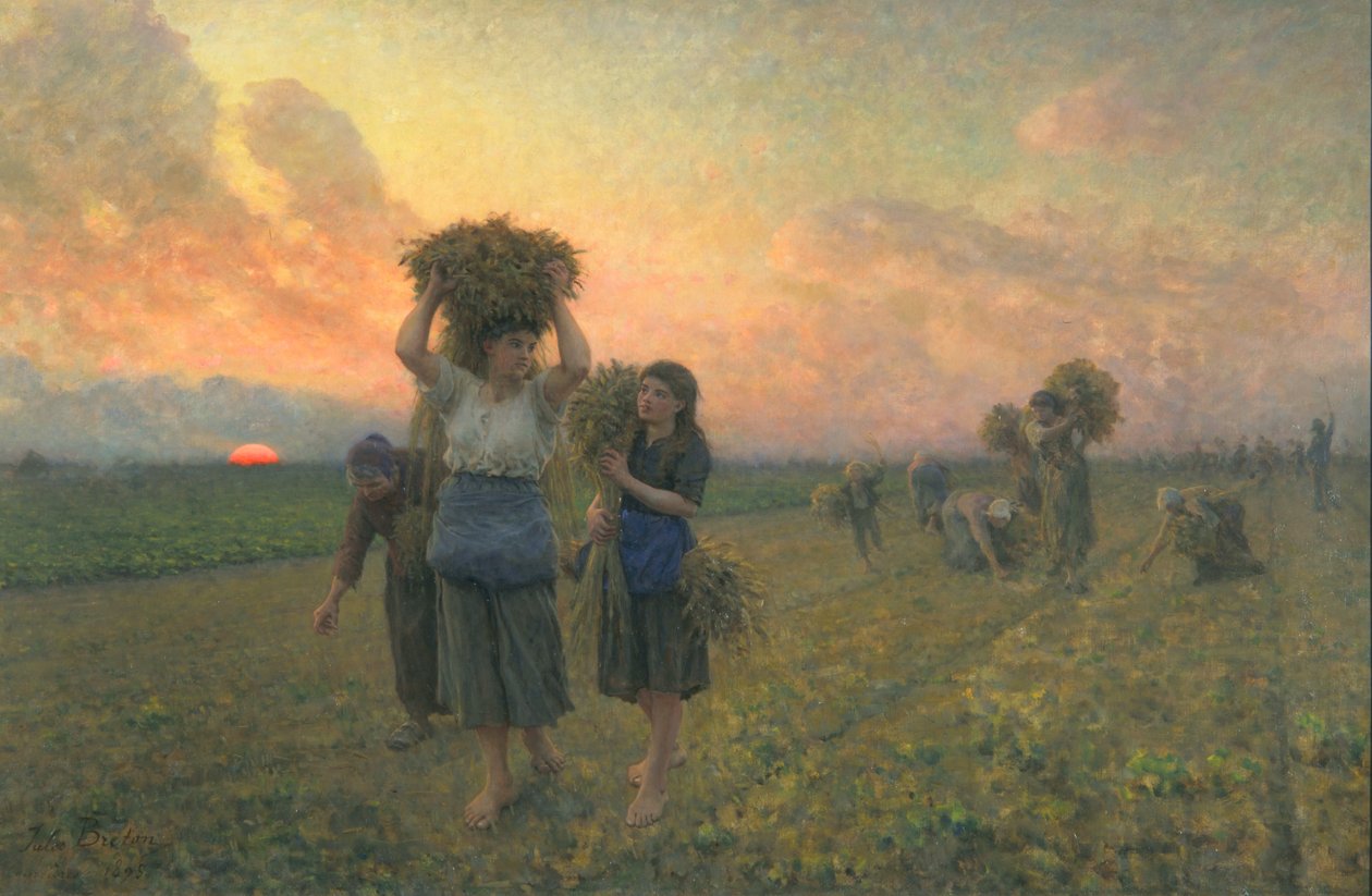 Las últimas espigadoras, 1895 de Jules Breton