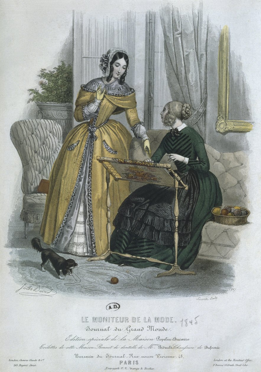 Placa de moda, París, ilustración de 