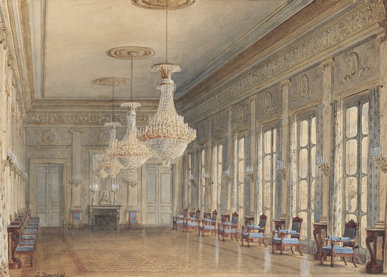 El Salón en el Ala Montpensier, Palais Royal de Jules Frédéric Bouchet