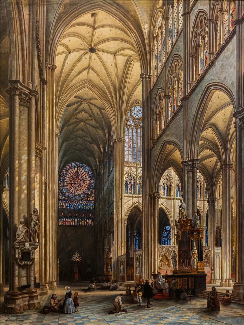 Interior de la Catedral de Amiens de Jules Victor Genisson