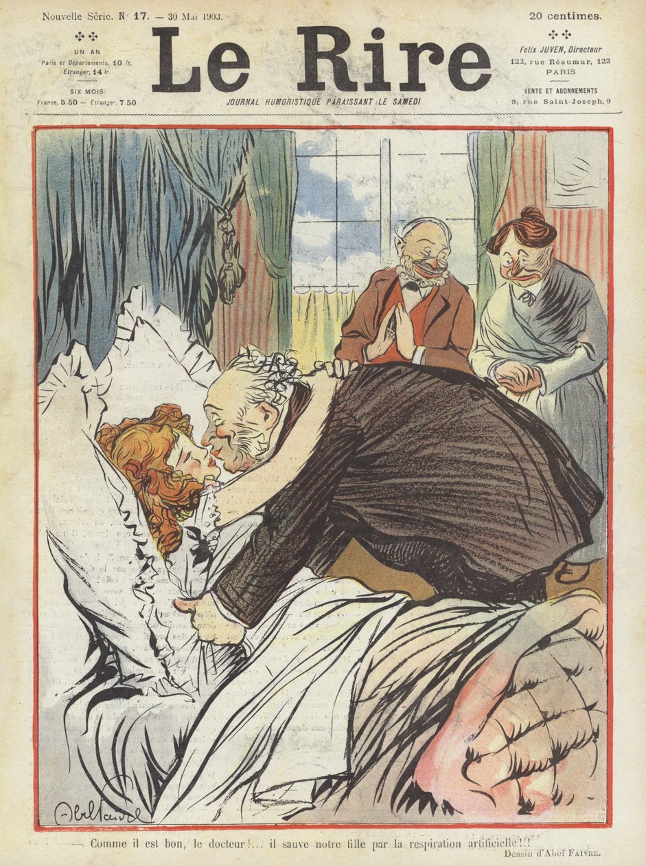 Ilustración para Le Rire de Jules Abel Faivre