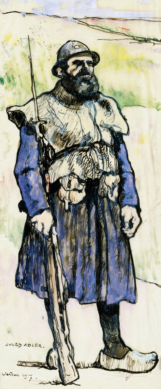 Soldado en Verdún de Jules Adler