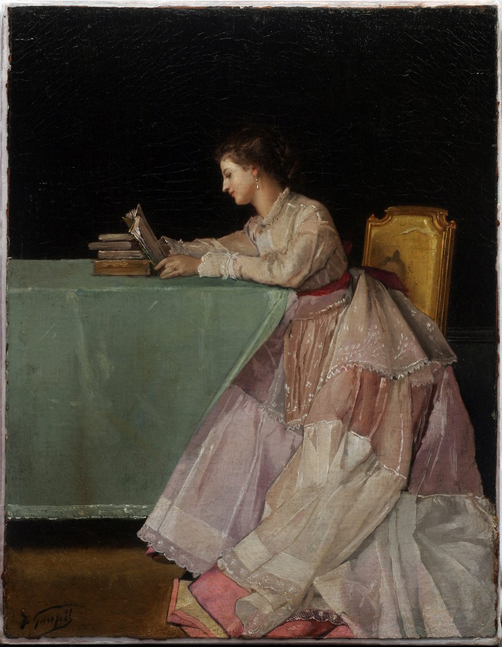 Mujer Sentada de Jules Adolphe Goupil
