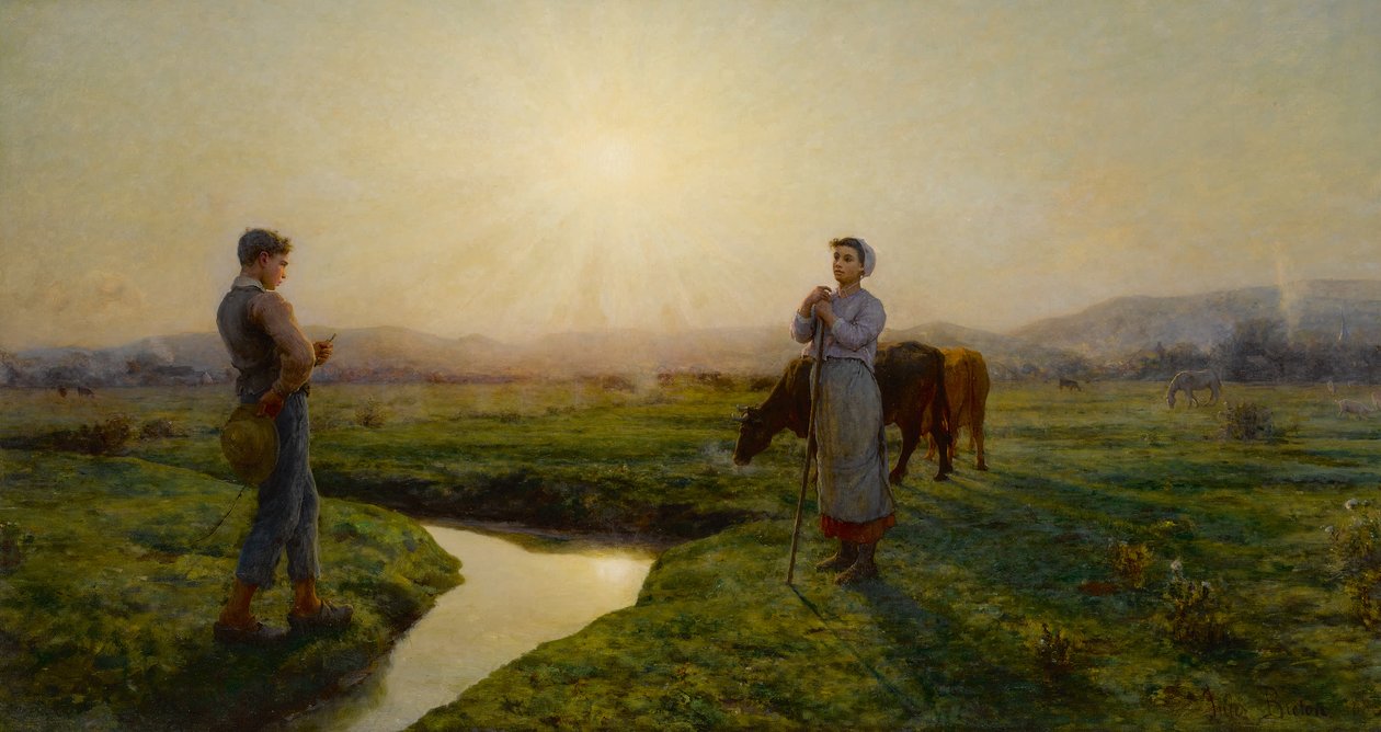 Por la mañana, 1883 de Jules Breton