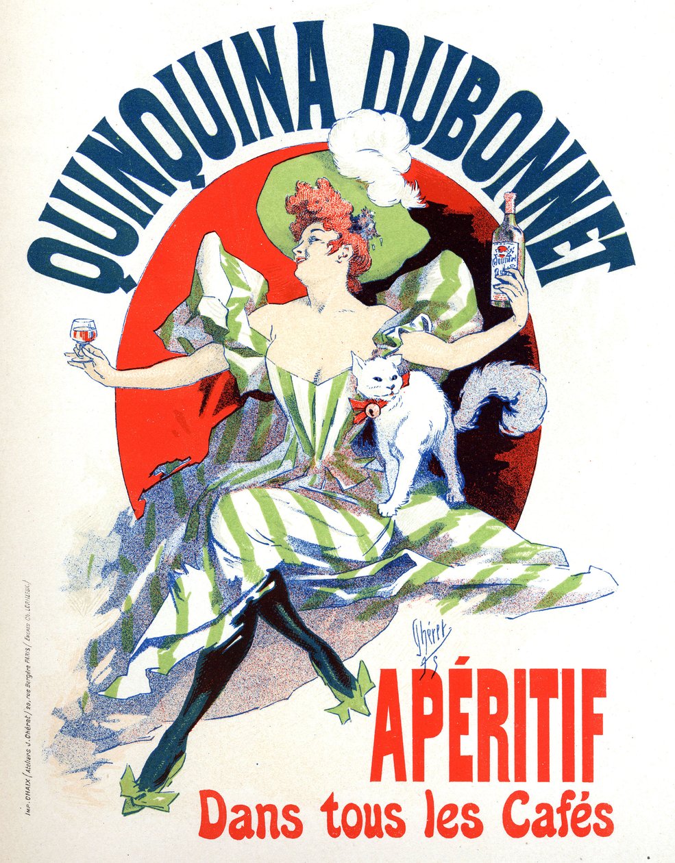 Publicidad para el aperitivo Quinquina Dubonnet de Jules Cheret