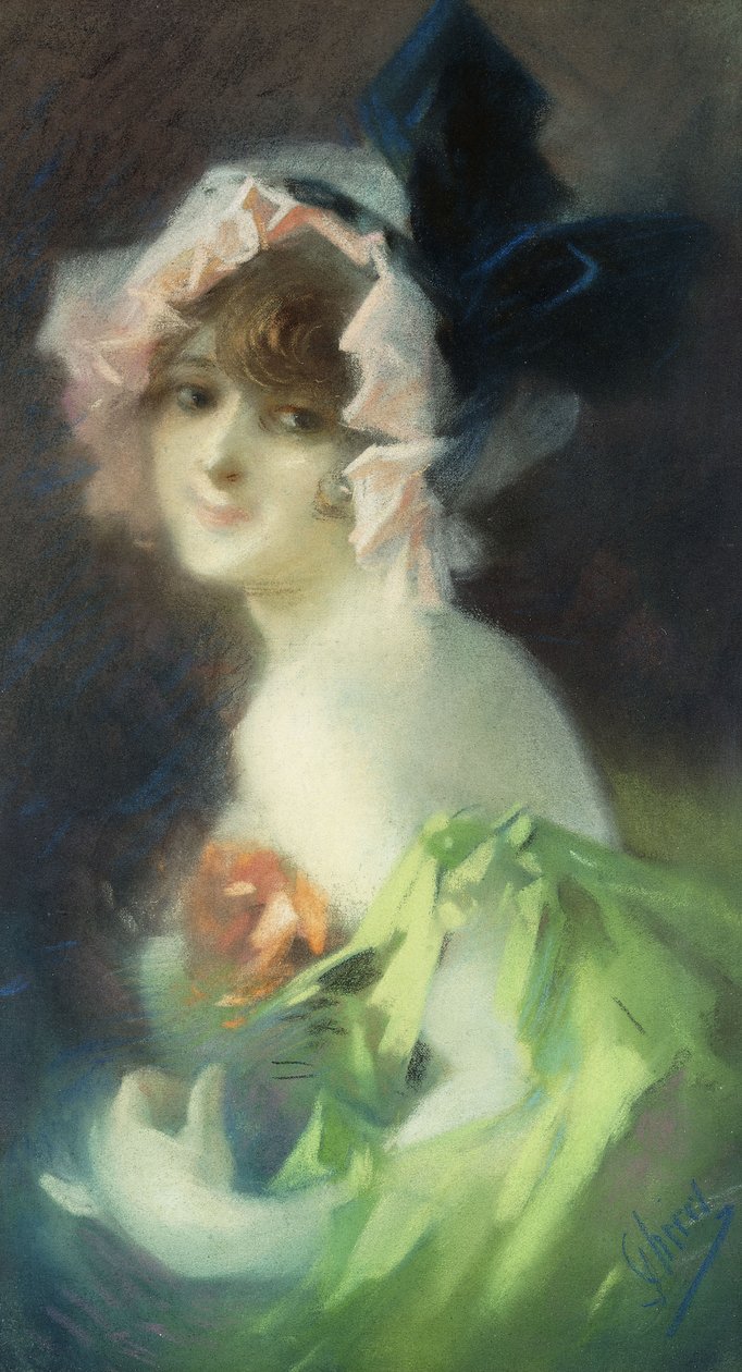Mujer con guantes; Femme aux Gants de Jules Cheret