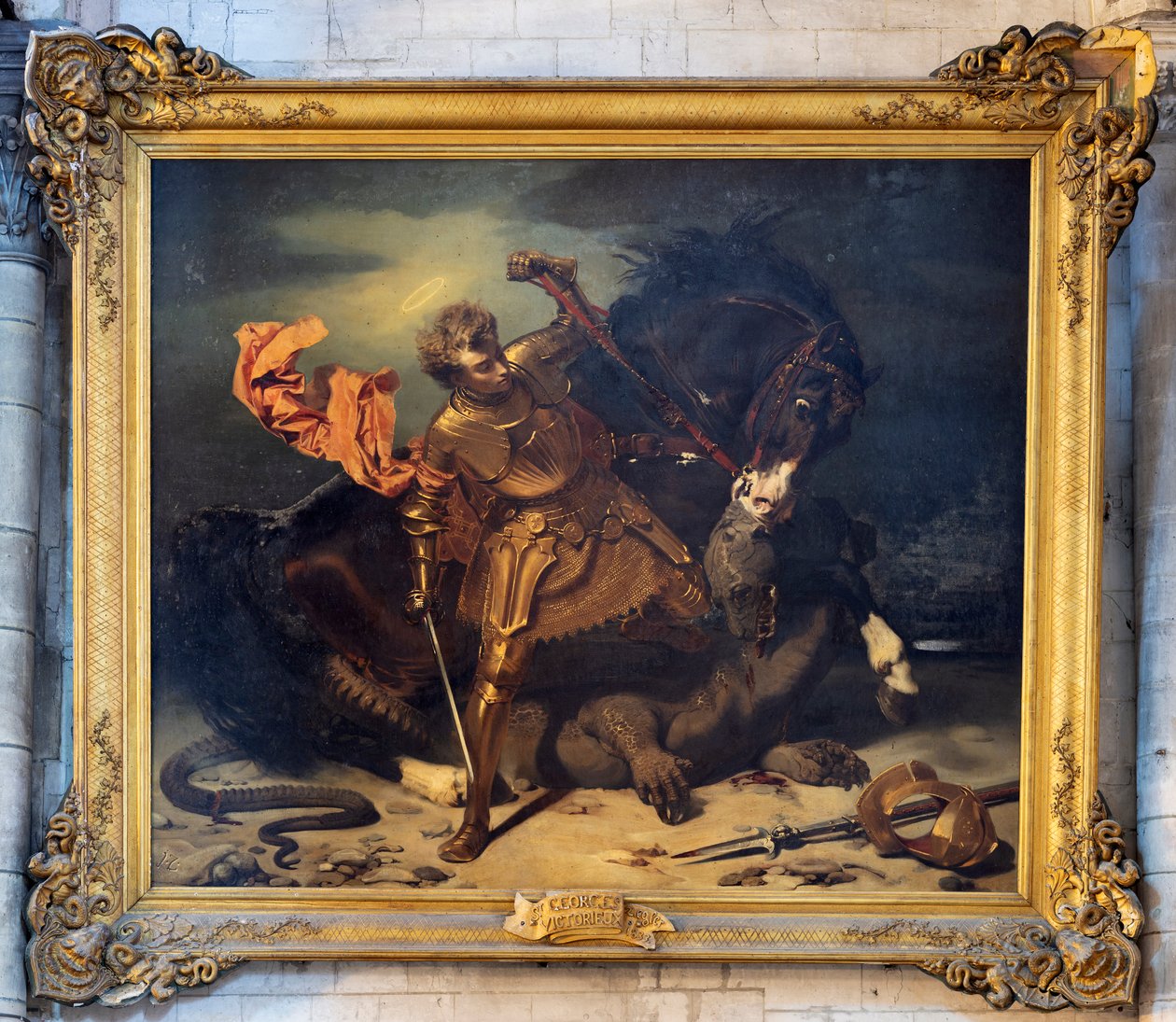 San Jorge matando al dragón de Jules Claude Ziegler
