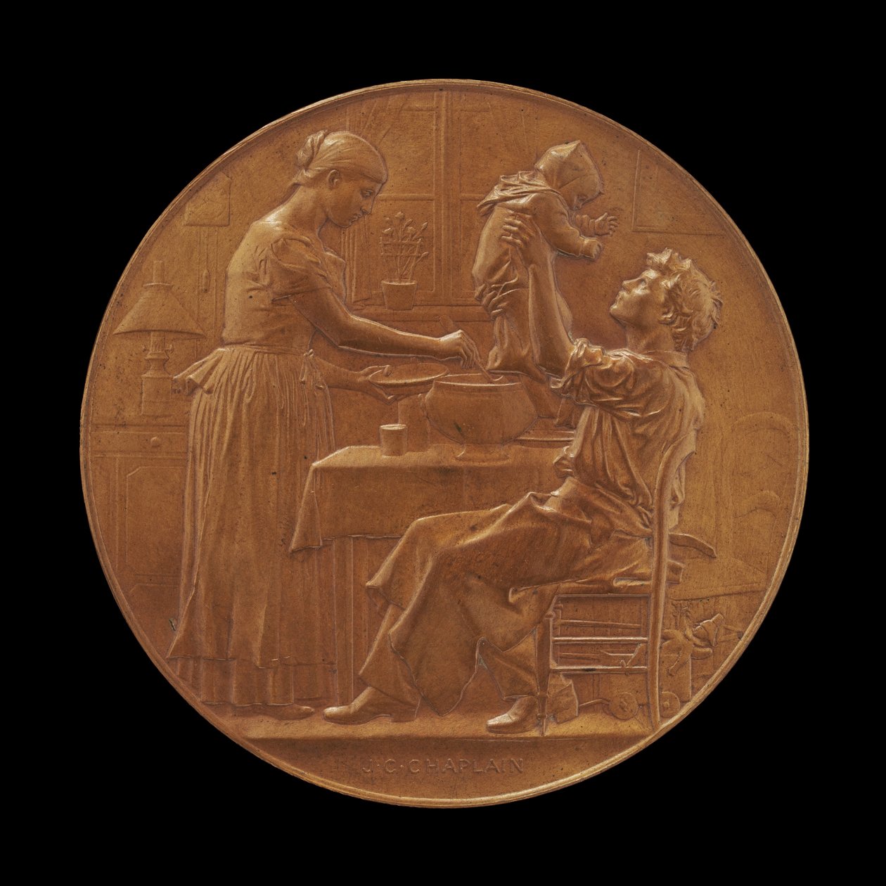 Valores familiares [anverso], 1891 de Jules Clement Chaplain