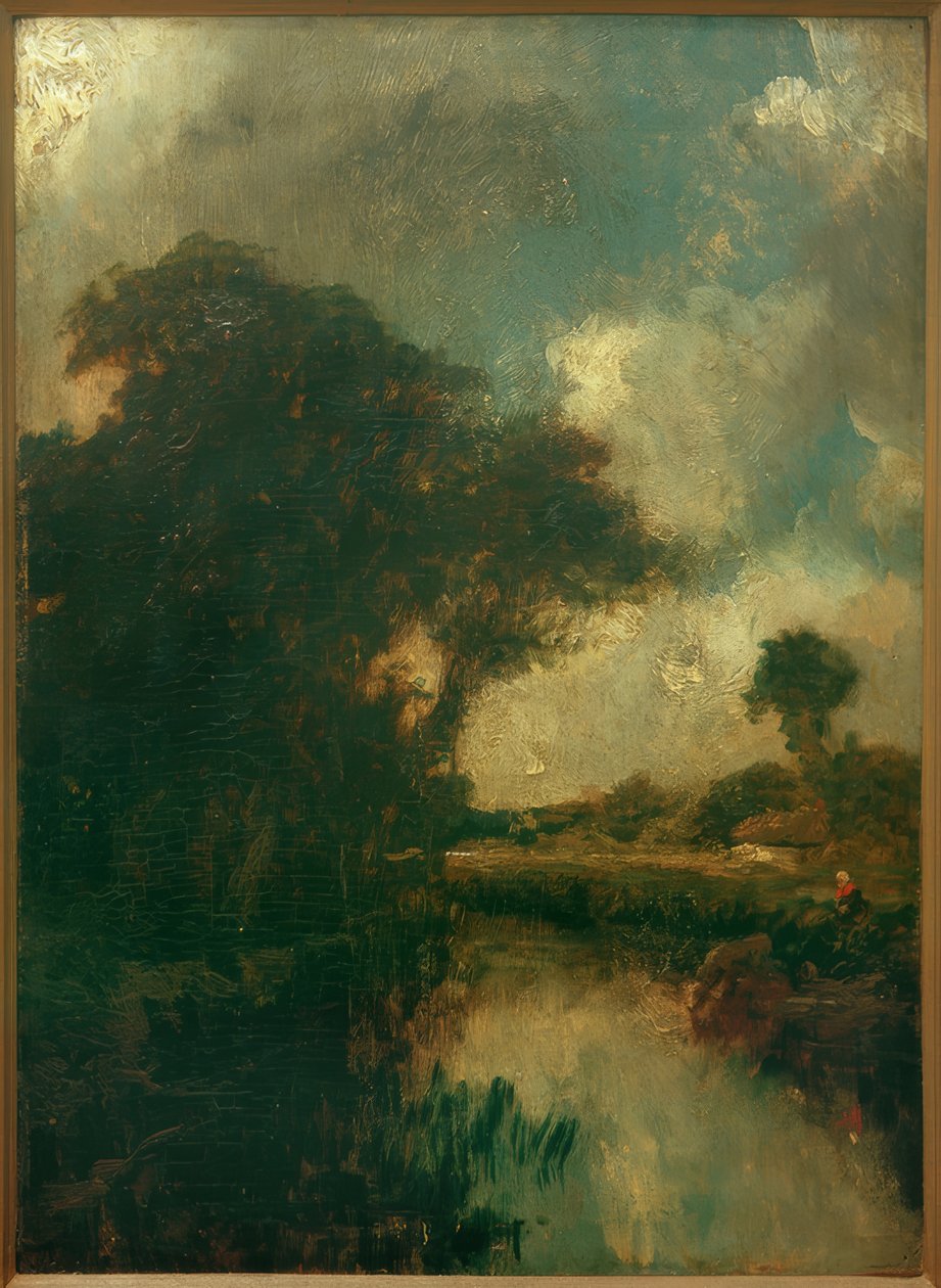 Paisaje fluvial de Jules Dupré