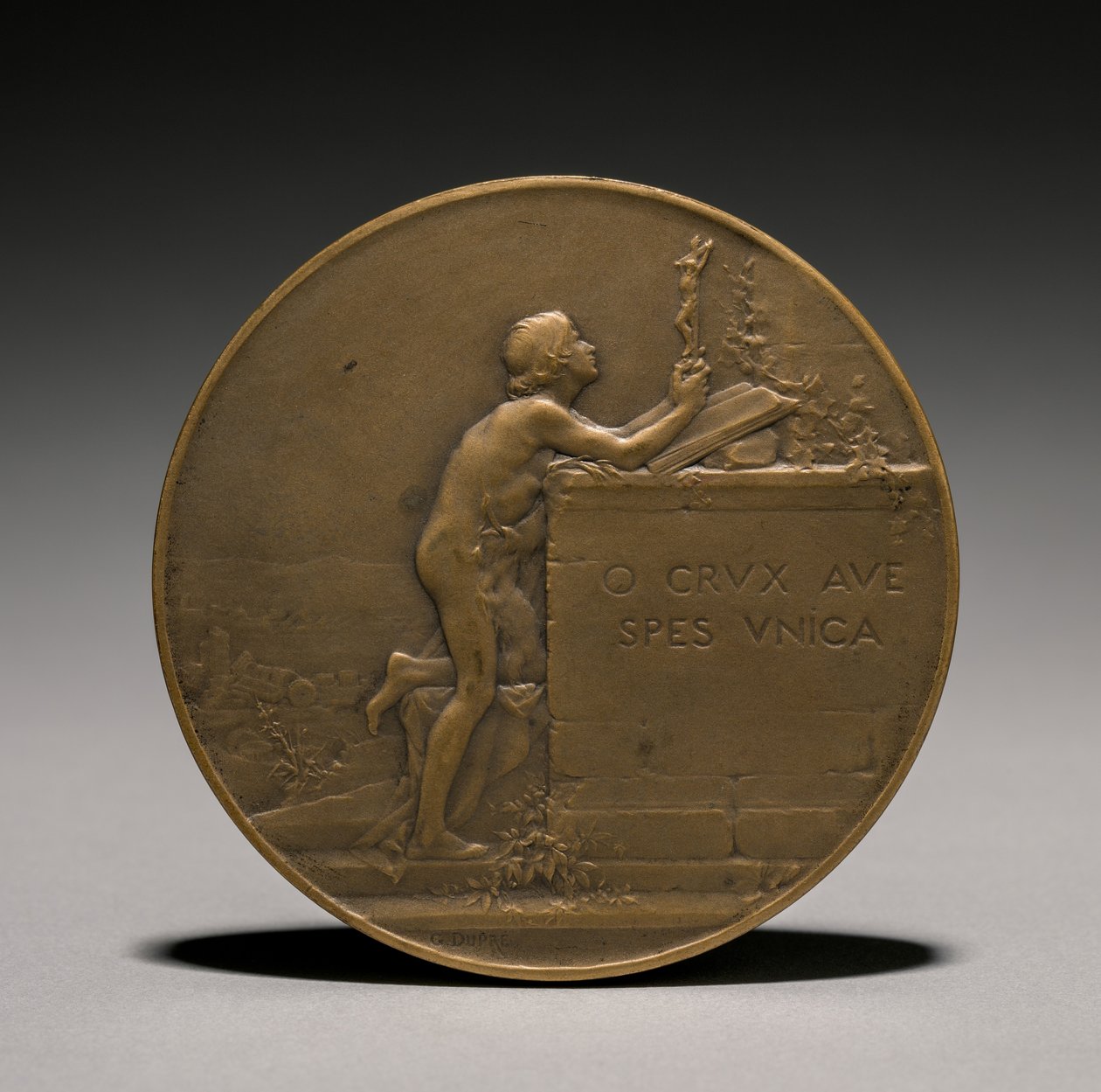 Reverso de medalla, siglo XIX de Jules Dupré