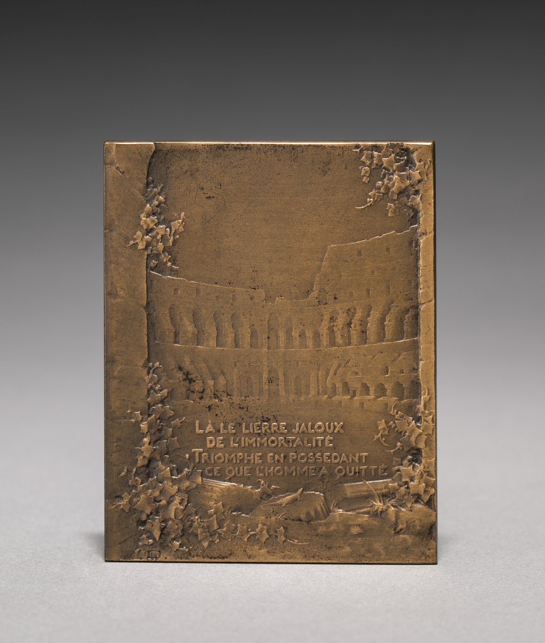 Reverso del medallón de Jules Dupré