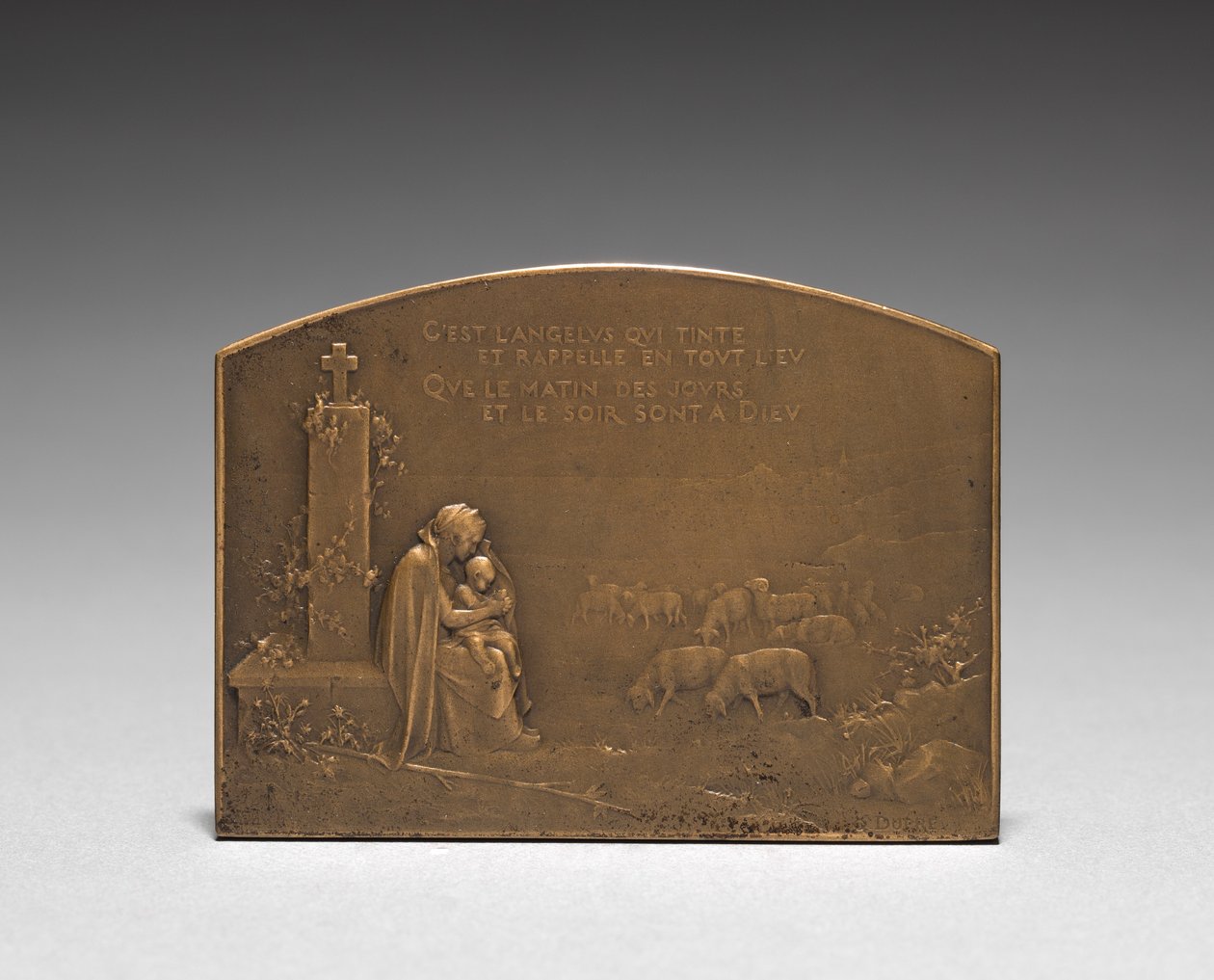 Reverso del medallón de Jules Dupré