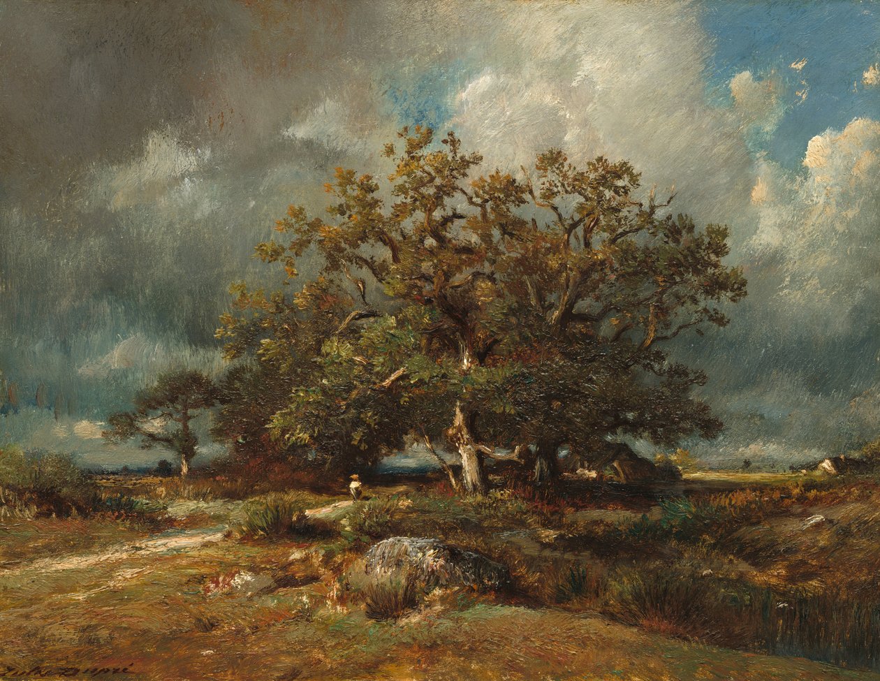 El viejo roble, c. 1870 de Jules Dupré