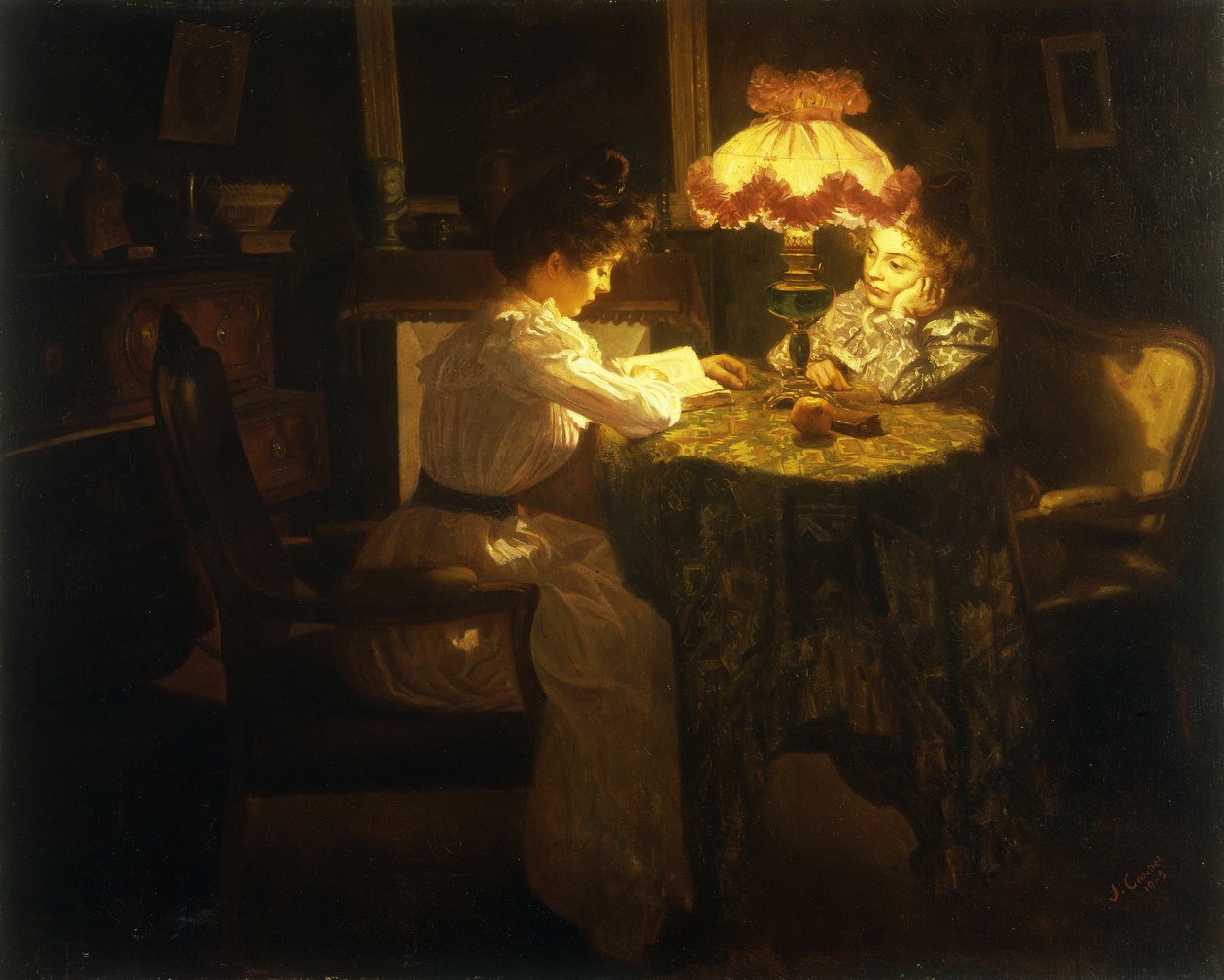 Luz de lámpara de Jules Emile Crochet