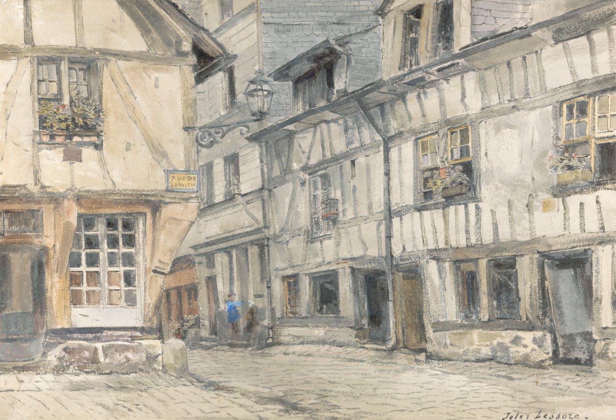 Vista de la Rue de Lamitie de Jules Lessore