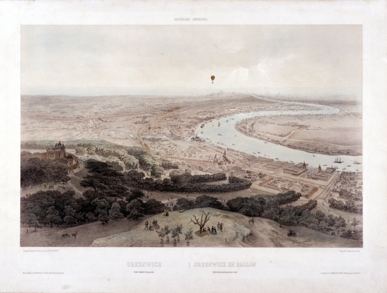 Greenwich, Londres, c. 1845 de Jules Louis Arnout