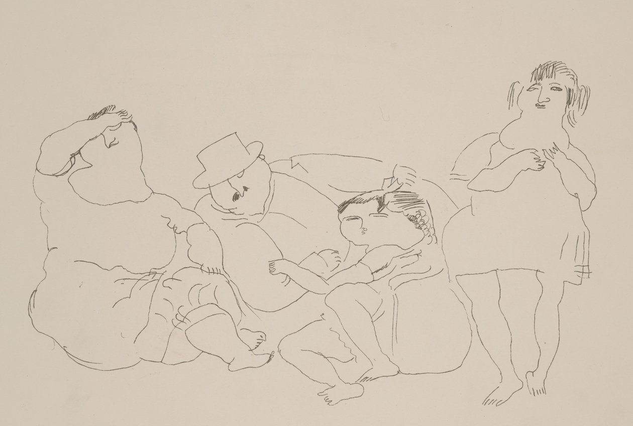 Familia, c.1923-25 de Jules Pascin