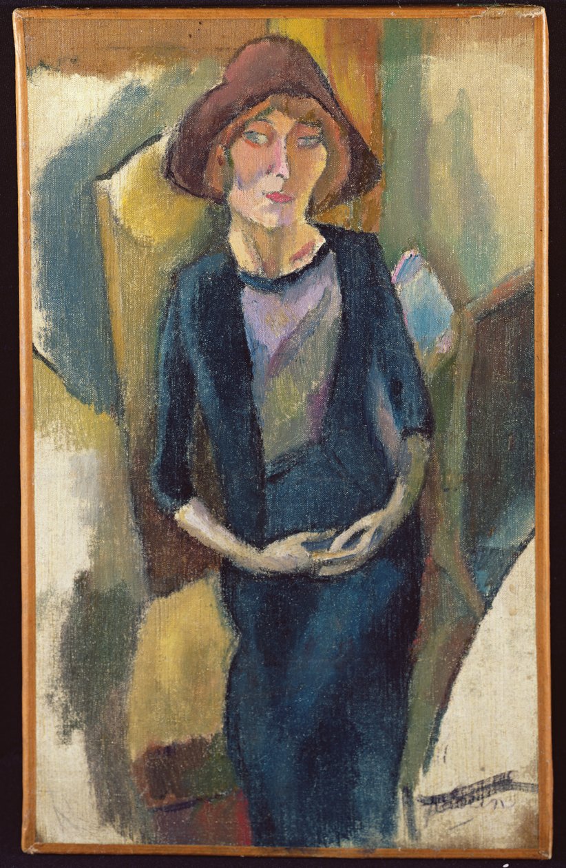 Hermine David en azul, 1916 de Jules Pascin
