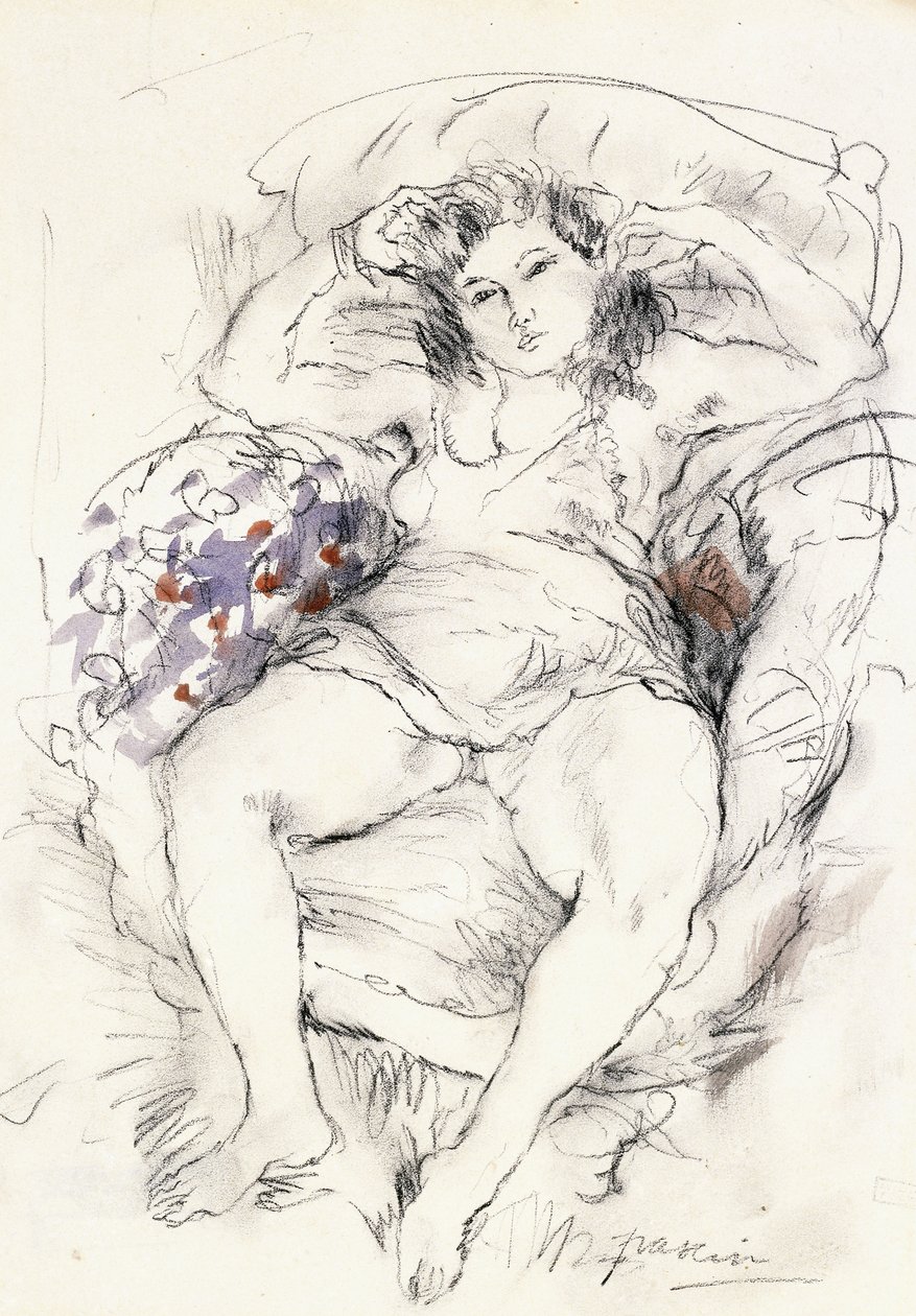 Mujer en una silla, 1925-1926 de Jules Pascin