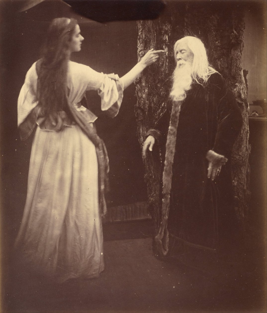 Vivien y Merlín de Julia Margaret Cameron