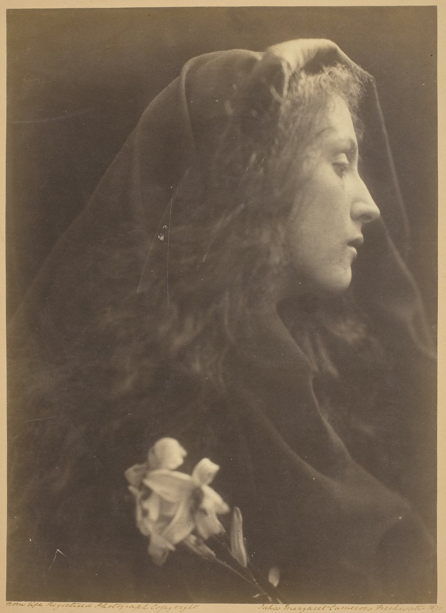 El ángel en el sepulcro de Julia Margaret Cameron