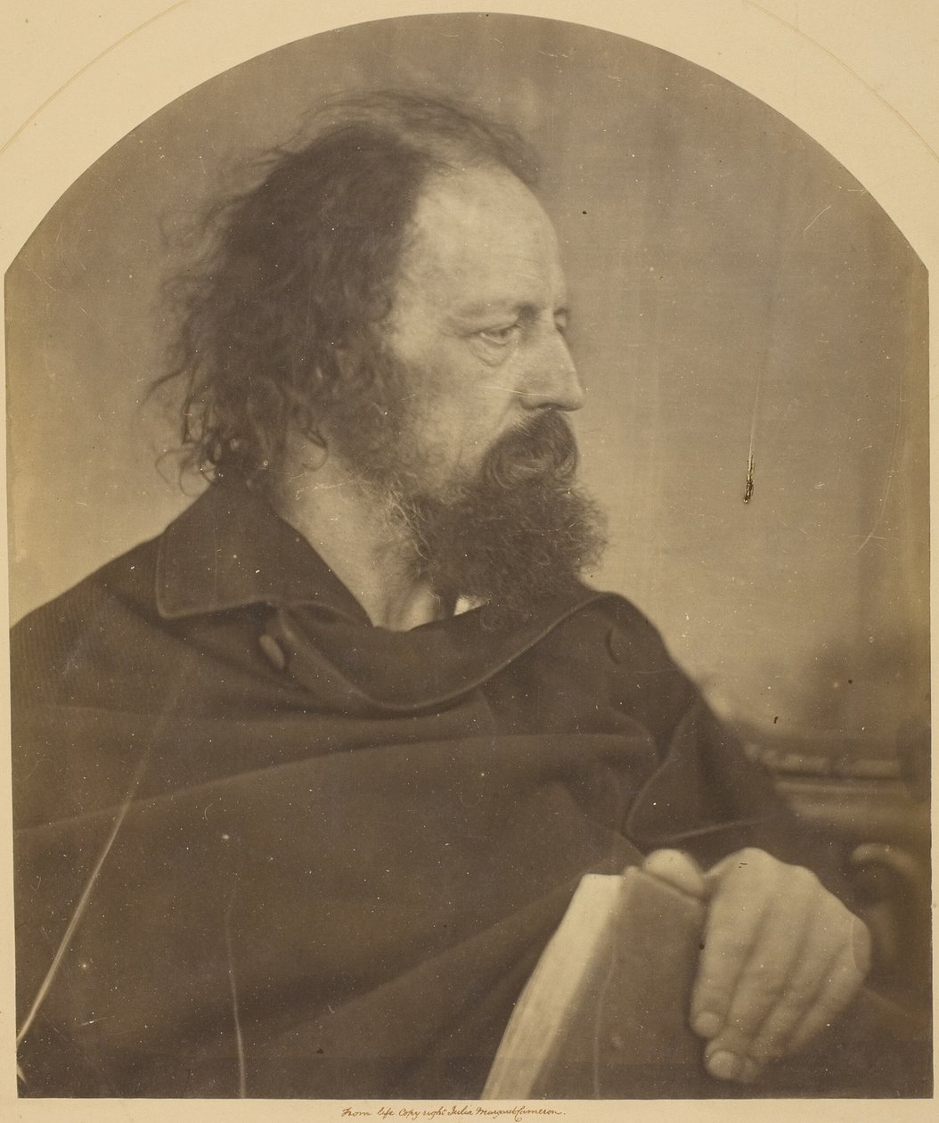 El Monje Sucio, Alfred Tennyson de Julia Margaret Cameron
