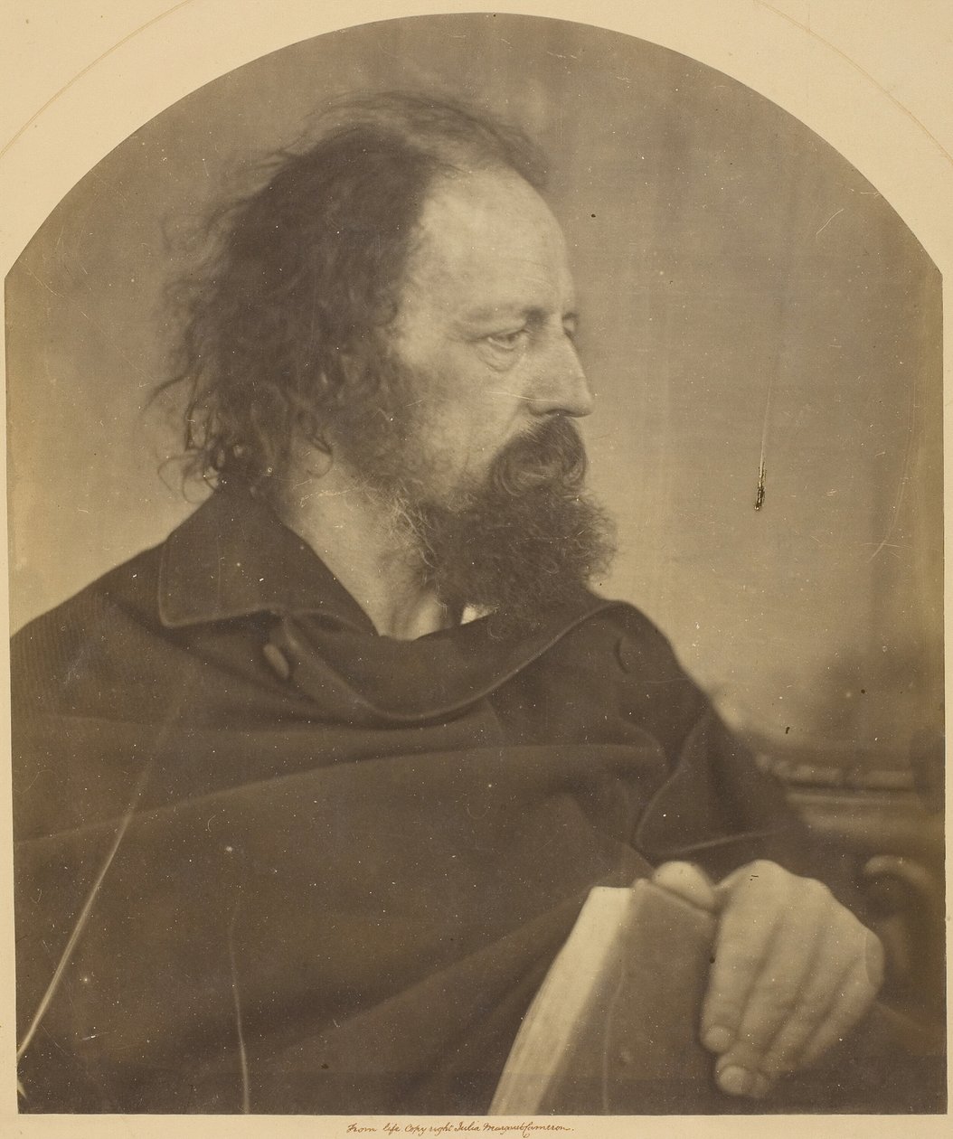 El Monje Sucio, Alfred Tennyson, 1865 de Julia Margaret Cameron