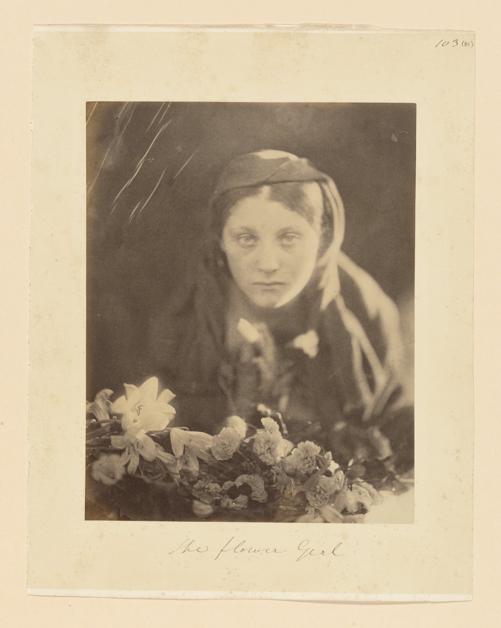 La niña de las flores de Julia Margaret Cameron