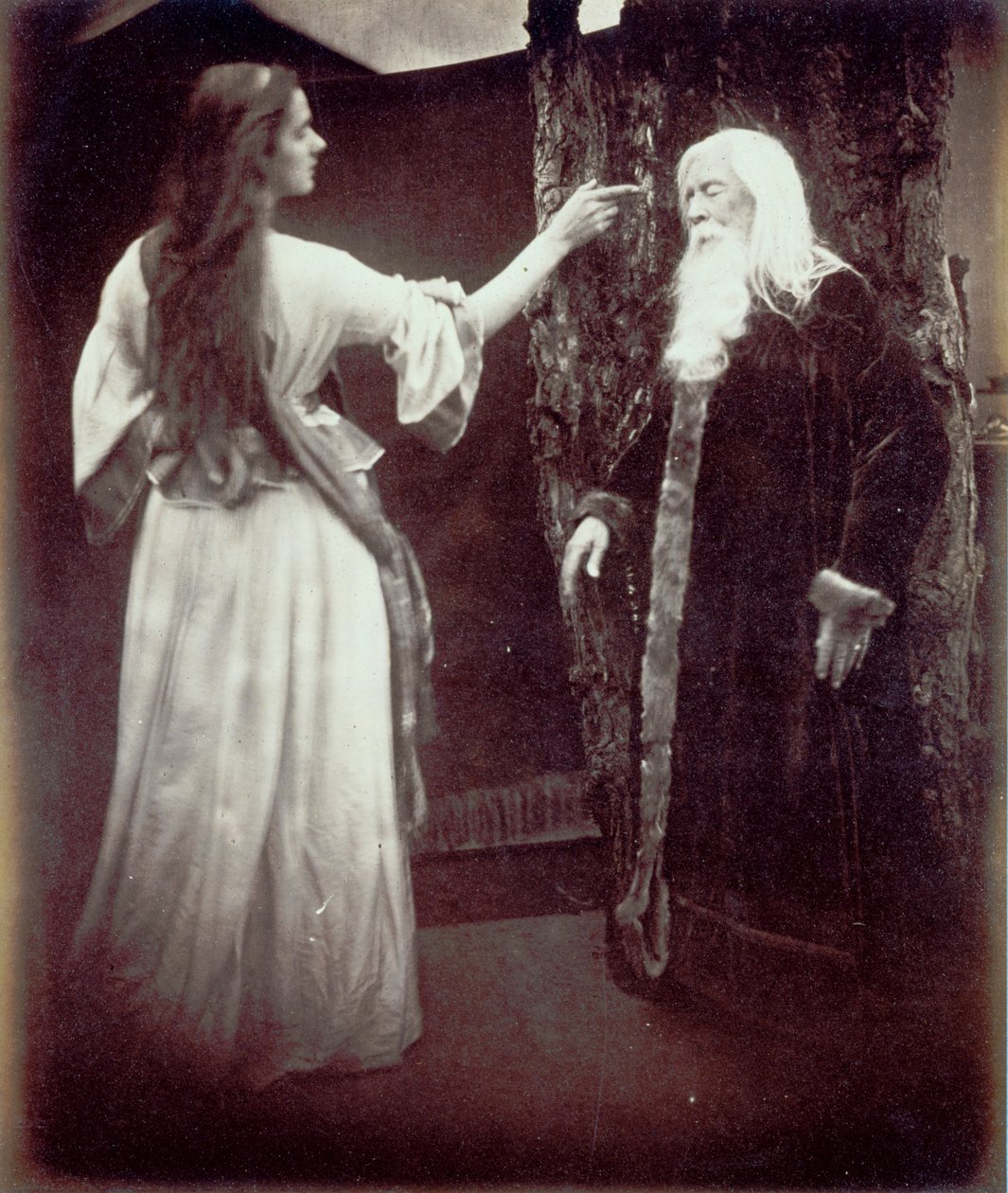 Vivien y Merlín de Julia Margaret Cameron