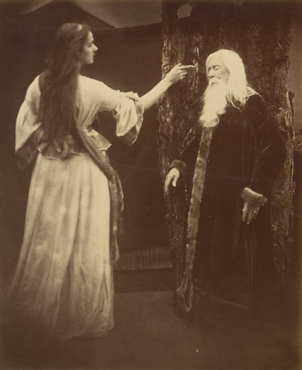 Vivien y Merlín, 1874 de Julia Margaret Cameron