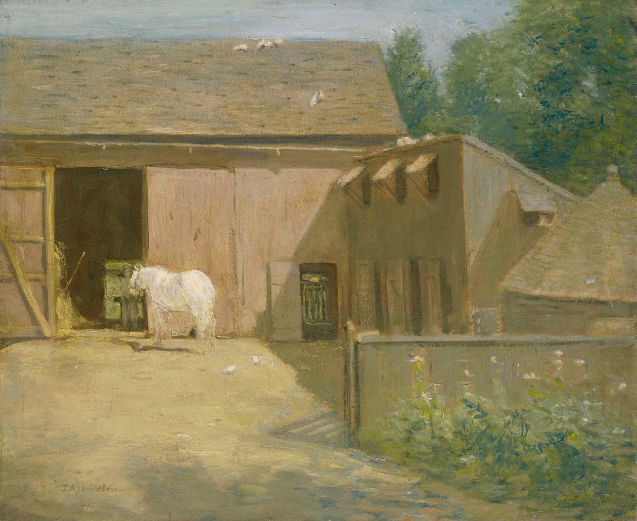 Granero de Nueva Inglaterra de Julian Alden Weir