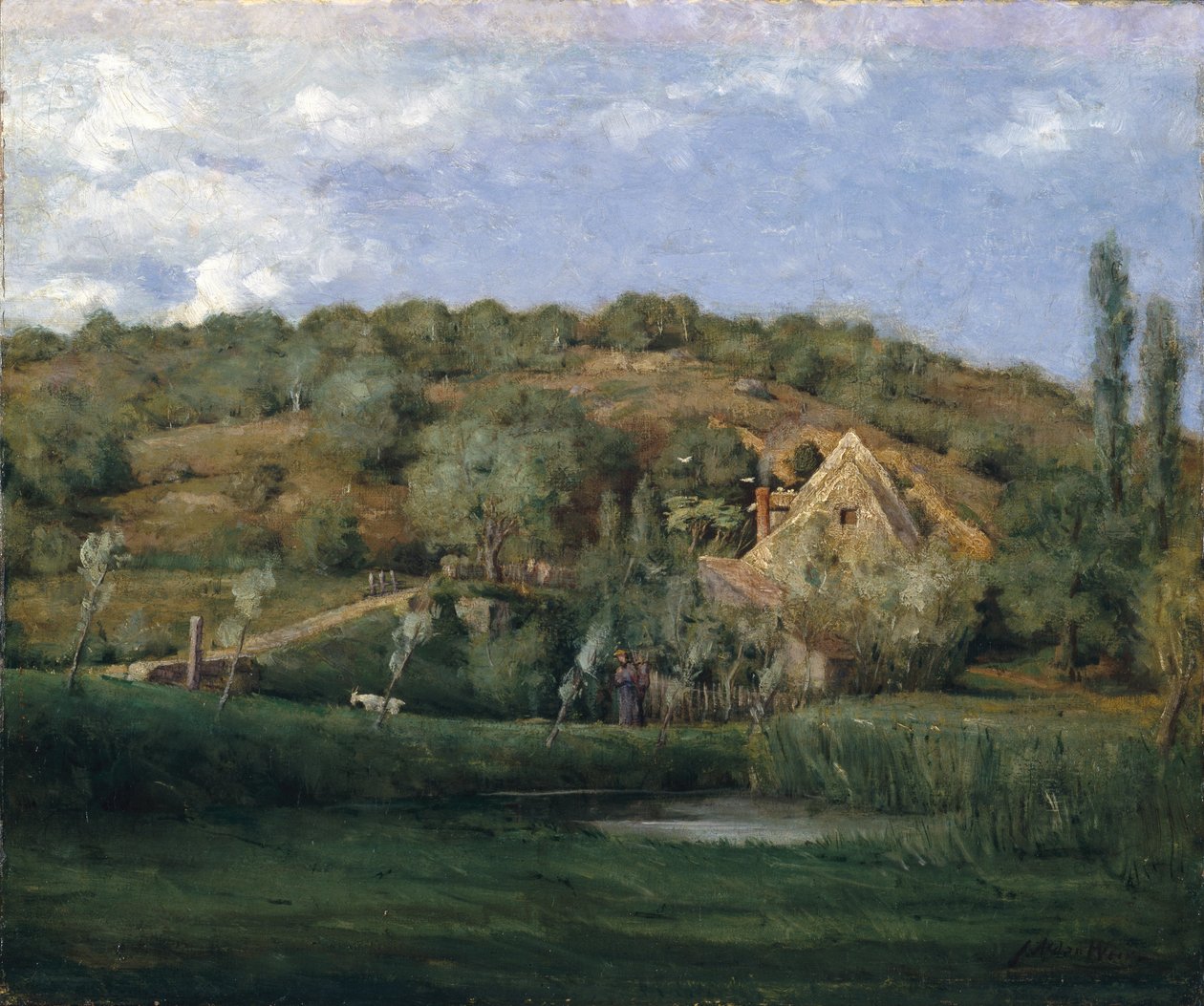 Una granja francesa, 1878 de Julian Alden Weir