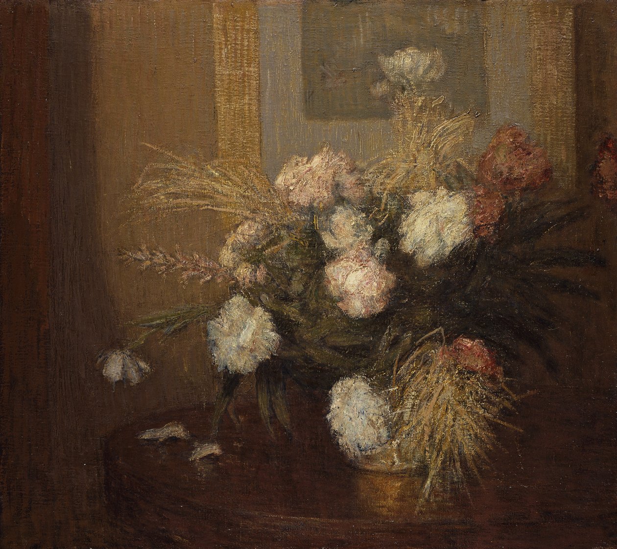 Peonías de Julian Alden Weir