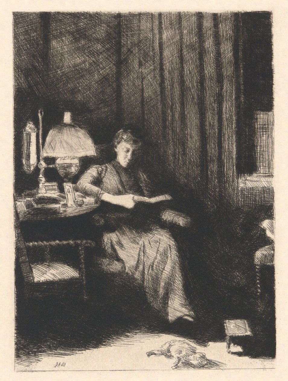La lámpara de la tarde de Julian Alden Weir