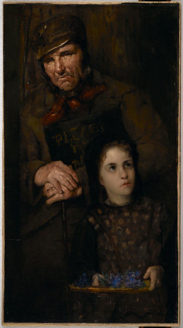 El vendedor de flores de Julian Alden Weir