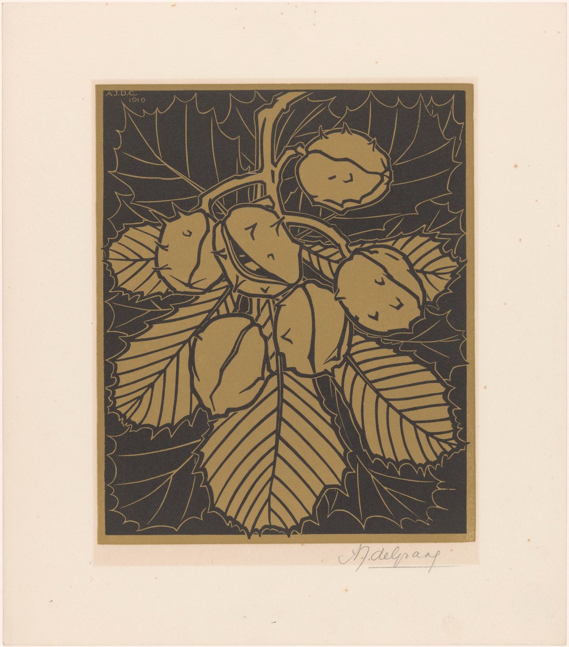 Kastanjetak de Julie de Graag (signed by artist)
