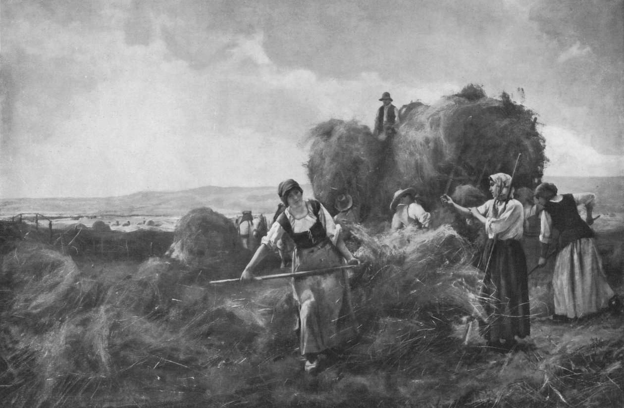 Los cosechadores, c1885, 1912 de Julien Dupre